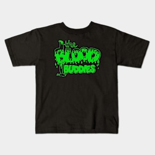 The Blood Buddies Logo - Lime Kids T-Shirt